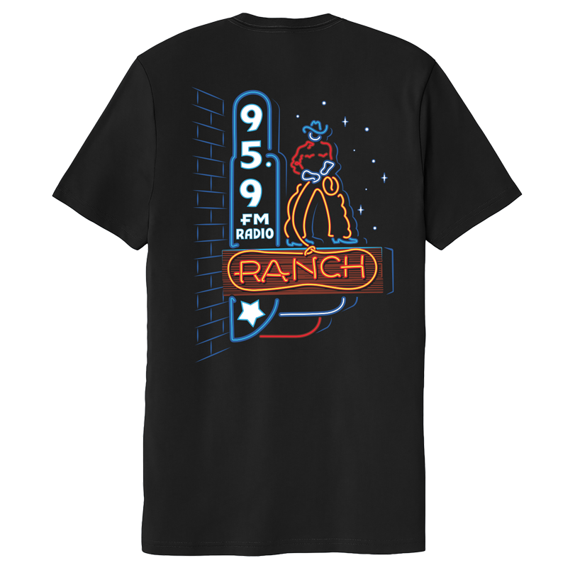 Blue Neon Ranch Neon Sign Tee – The Ranch Apparel